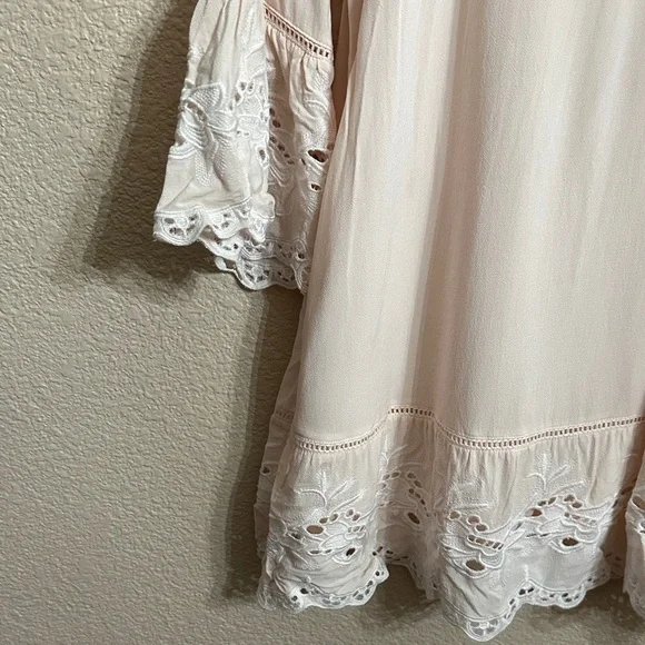 NWT Forever 21 Cream Tunic with Lace Accents | Y2K Coquette - Picture 5 of 5